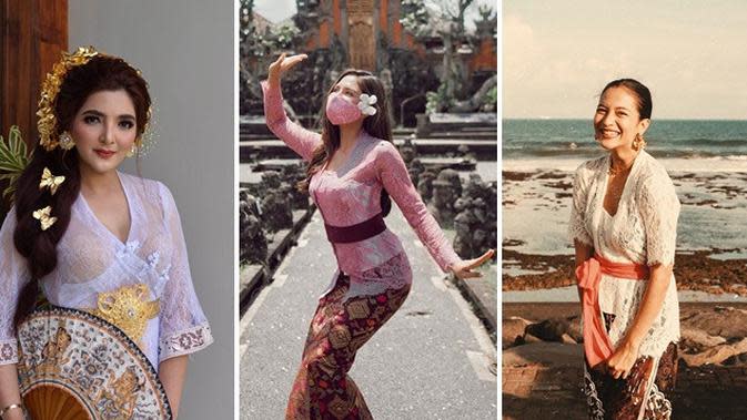 Pesona 8 Artis Cantik Indonesia Dengan Busana Tradisional Bali