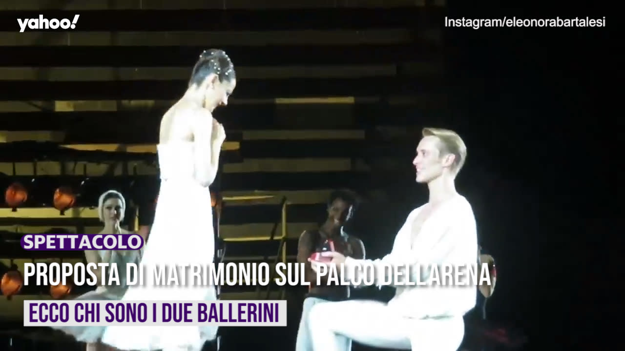 Arena di Verona, proposta di matrimonio sul palco dei ballerini di Roberto  Bolle - CorrieredelVeneto.it