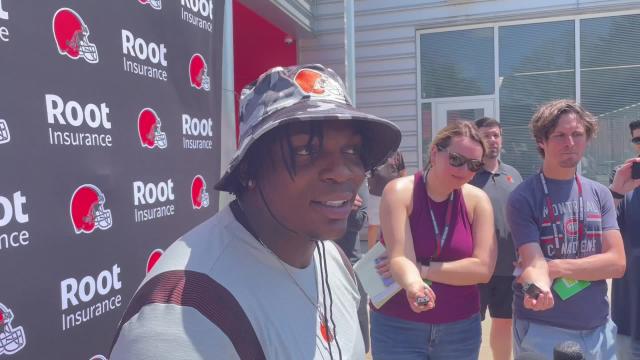 WATCH: Browns defensive tackle Perrion Winfrey loves reception from Cleveland fans