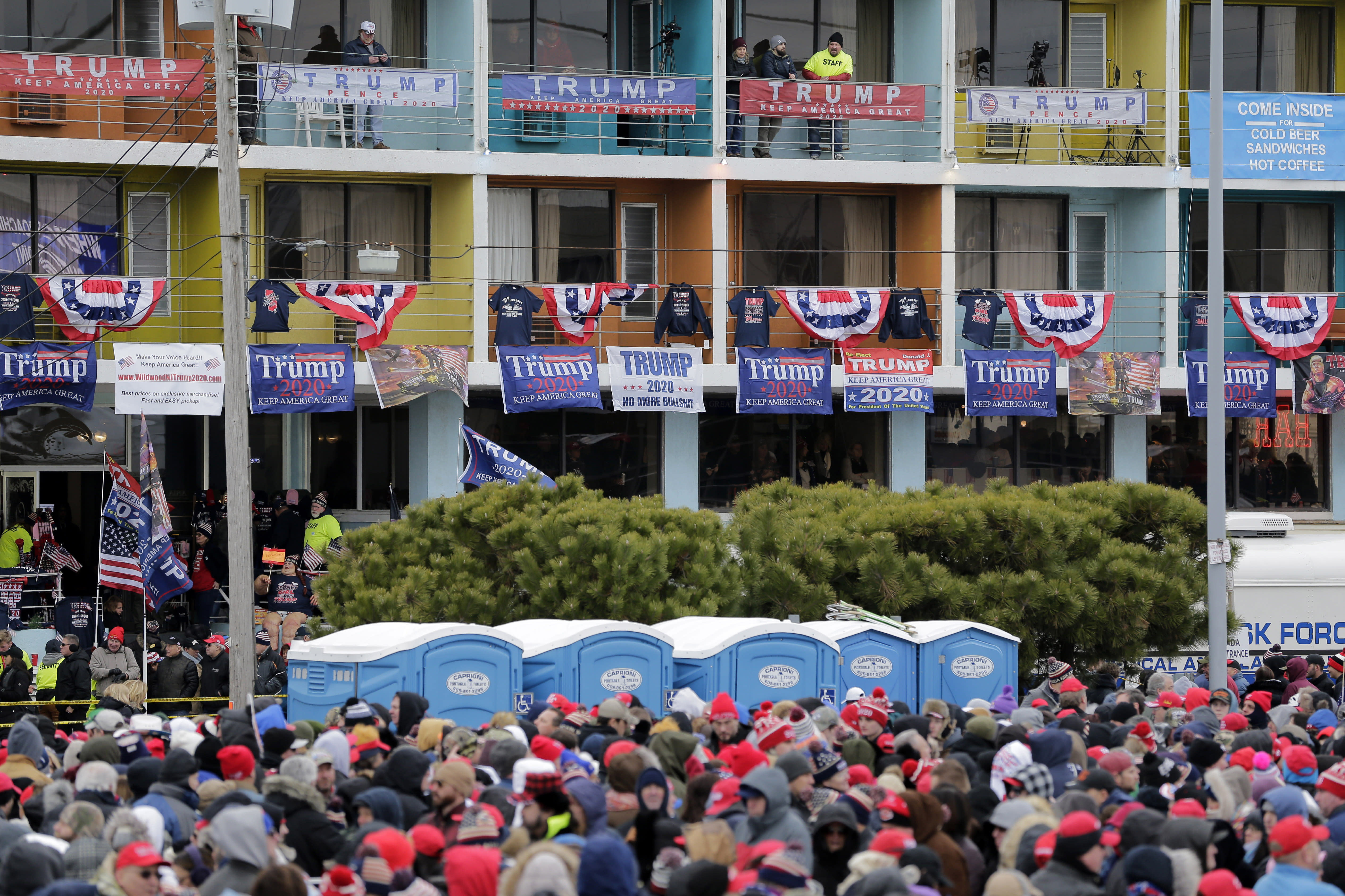 Trump rally rouses New Jersey shore town to life