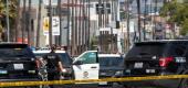 Los Angeles police said officers shot dead a driver wearing body armor. (AFP) 