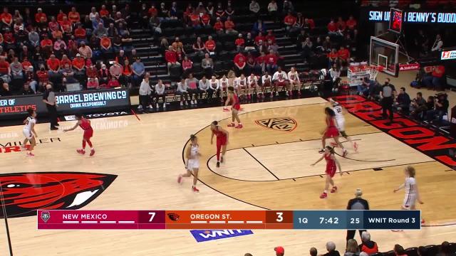 Highlights: Oregon State uses big second half to beat New Mexico, reach WNIT quarterfinals
