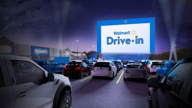 Promotional concept art of the Walmart Drive-In.