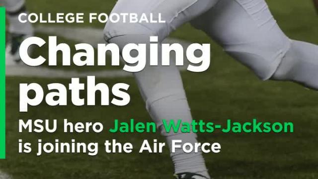 Instead of playing his last year of football, MSU hero Jalen Watts-Jackson is joining the Air Force