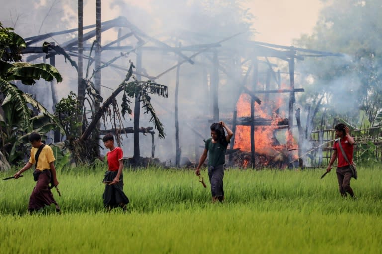 Myanmar launched a military crackdown in 2017 that forced 740,000 Rohingya to flee over the border into sprawling camps in Bangladesh (AFP Photo/STR)