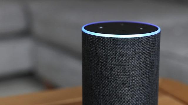 An Amazon Echo device.