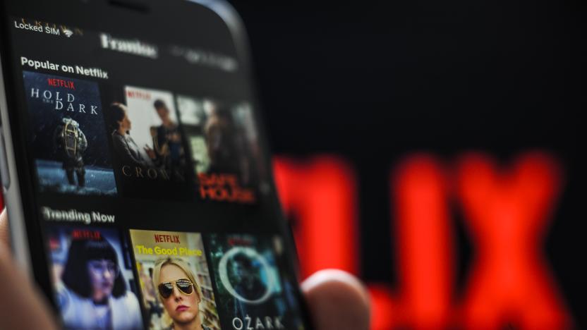 The Netflix application is seen on an Apple iPhone on October 1, 2018. Analysts predict new shows on the streaming service will bolster Netflixs position as leader of streaming content in 2019. (Photo by Jaap Arriens/NurPhoto via Getty Images)