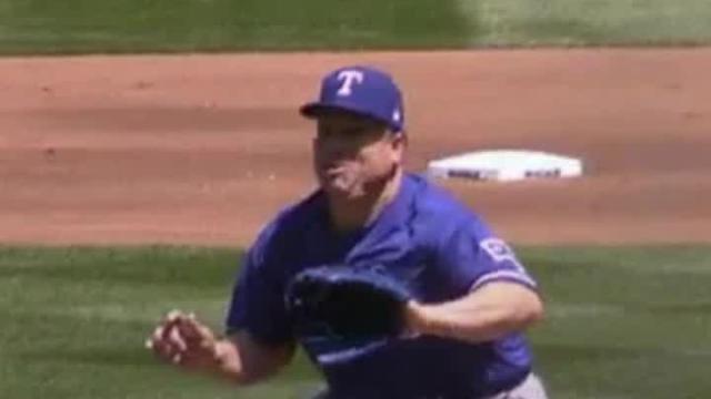 Bartolo Colon took a 102-mph hit to his belly and still got the out