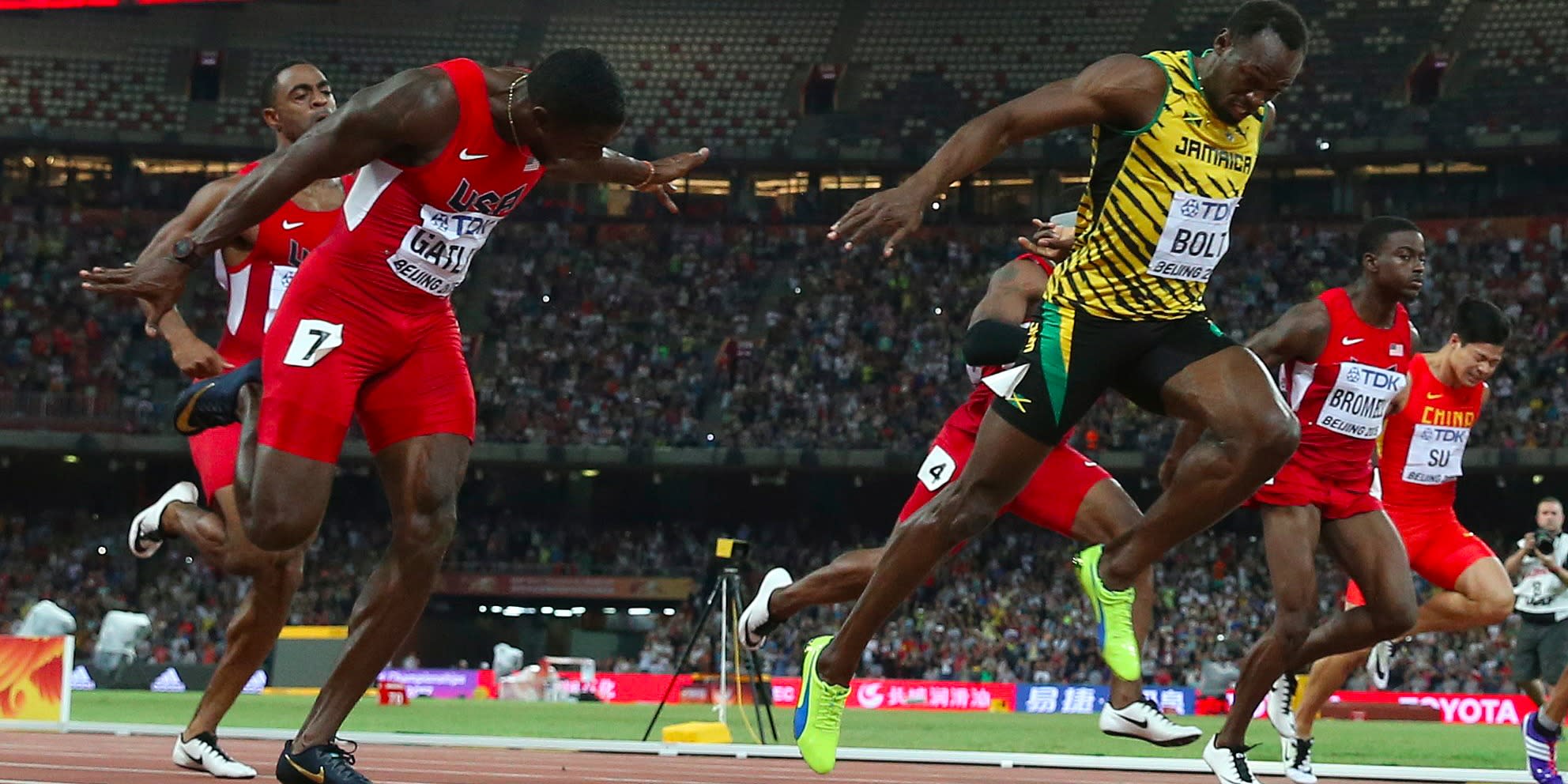 Usain Bolt wins 100meter world championship, proving he is still the fastest man alive