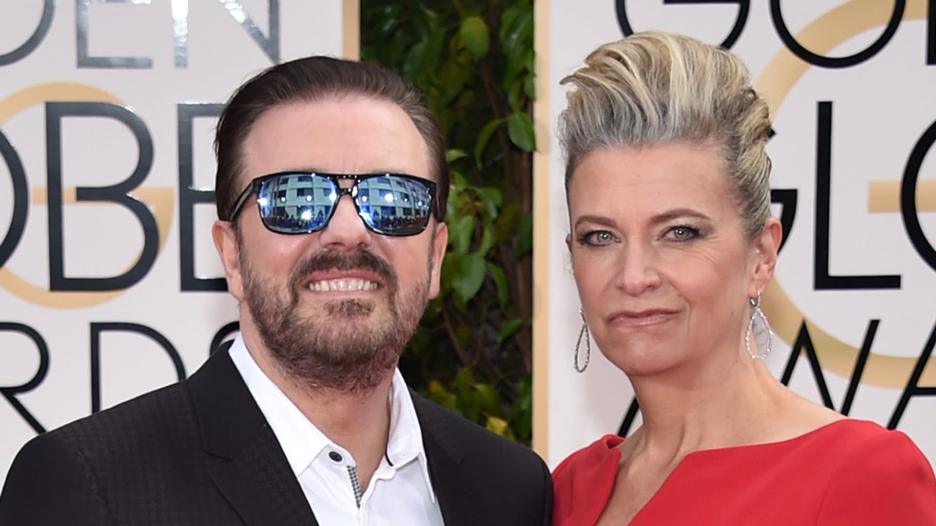 Ricky Gervais reveals luxe home office at new £15 million mansion with Jane Fallon