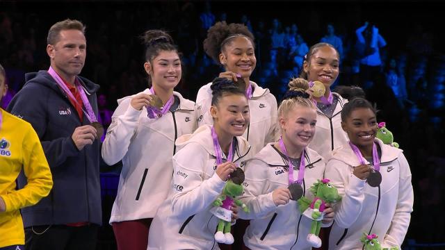 U.S. women's full routines from team event final