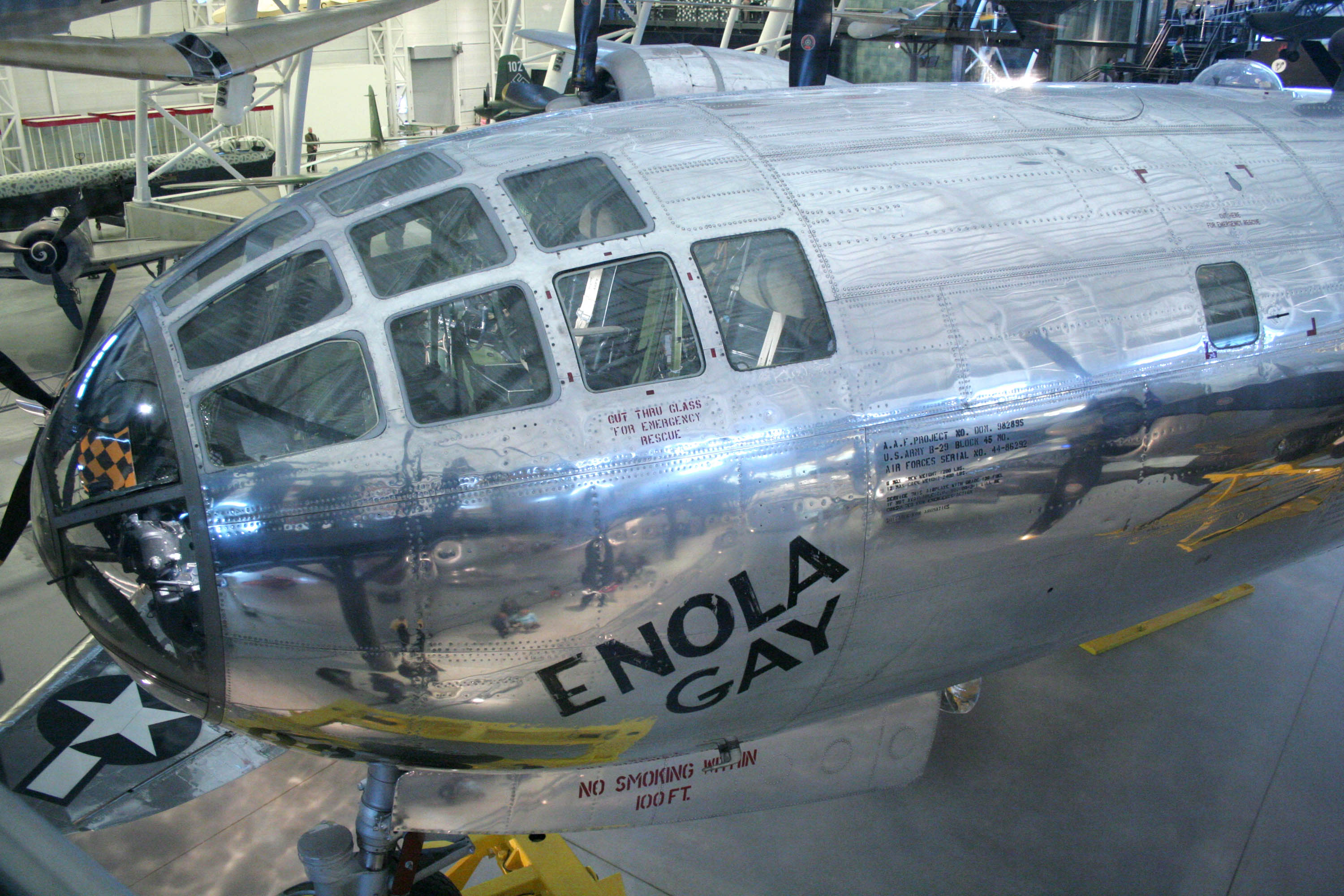 photography crew of the enola gay h bomber