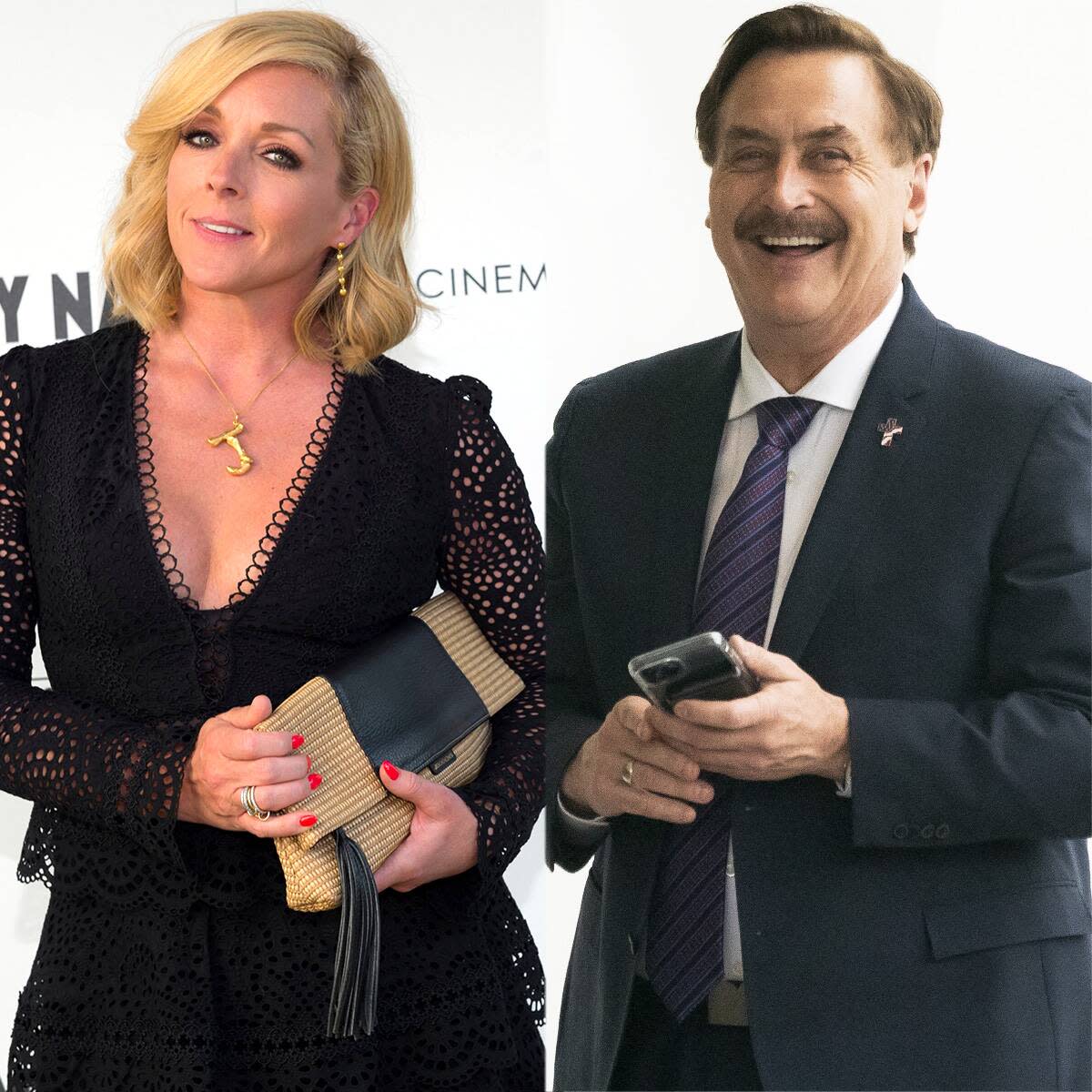 Jane Krakowski responds to rumors of romance with Mike Lindell from my pillow with some rumors of her own