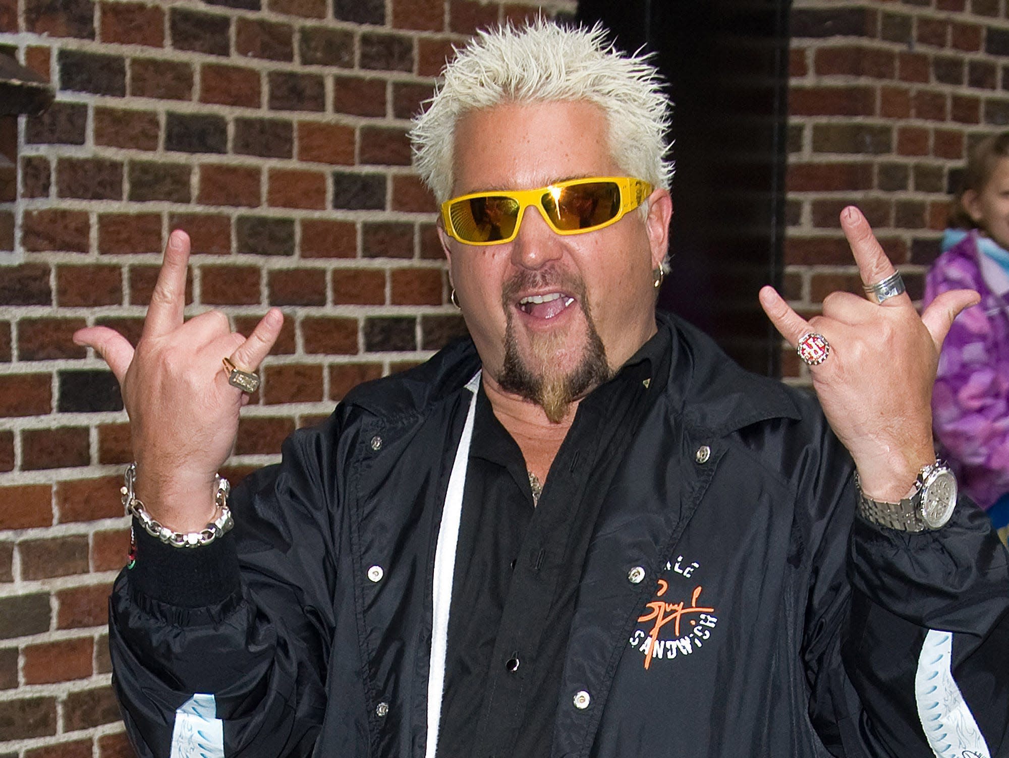 Guy Fieri, a chef who hosts a show about diners, says he rarely eats