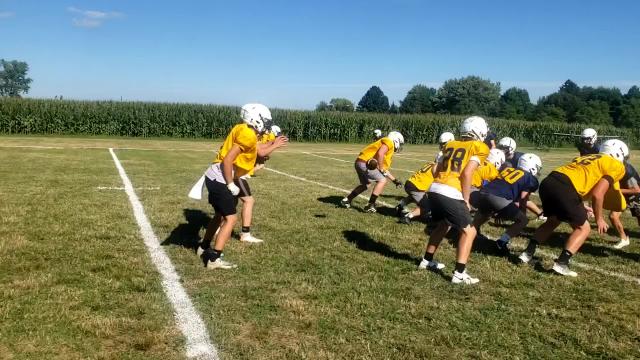 Video: Football practice at Erie Mason