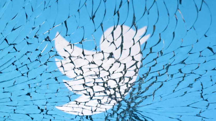 Twitter logo is seen through broken glass in this illustration taken, January 25, 2023. REUTERS/Dado Ruvic/Illustration