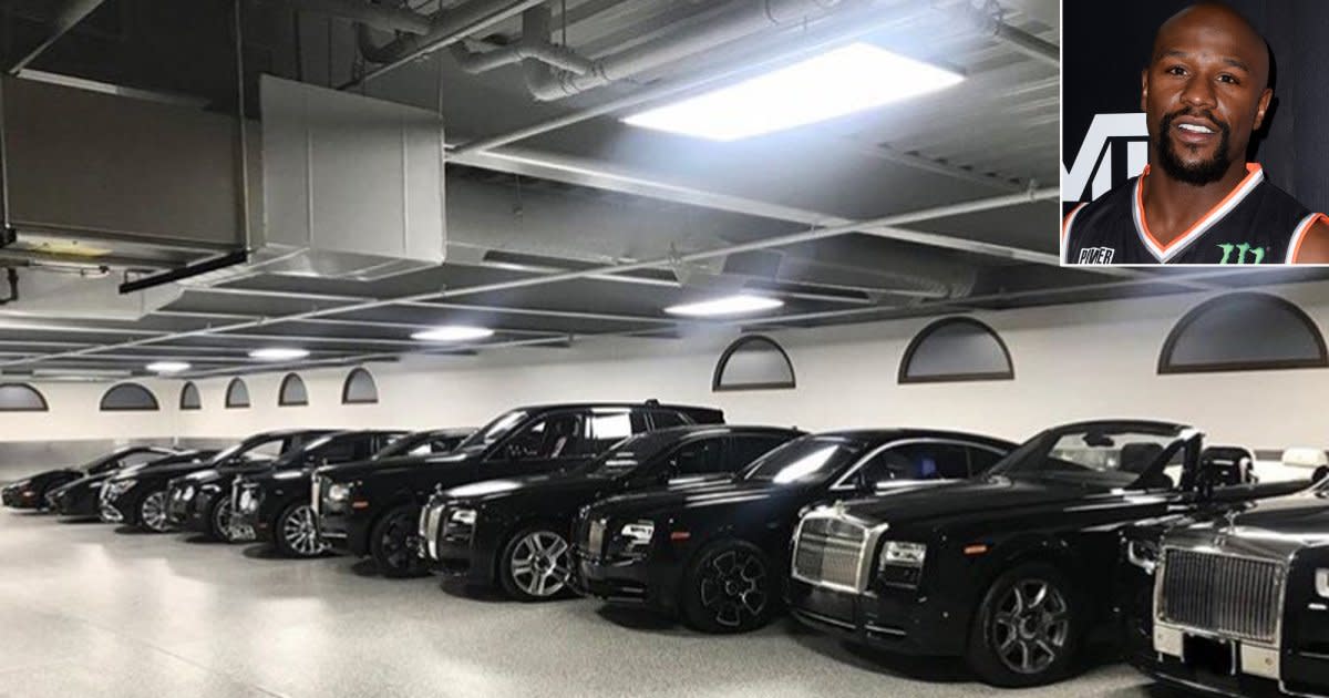 Floyd Mayweather Says His Garage Filled with Luxury Cars ...