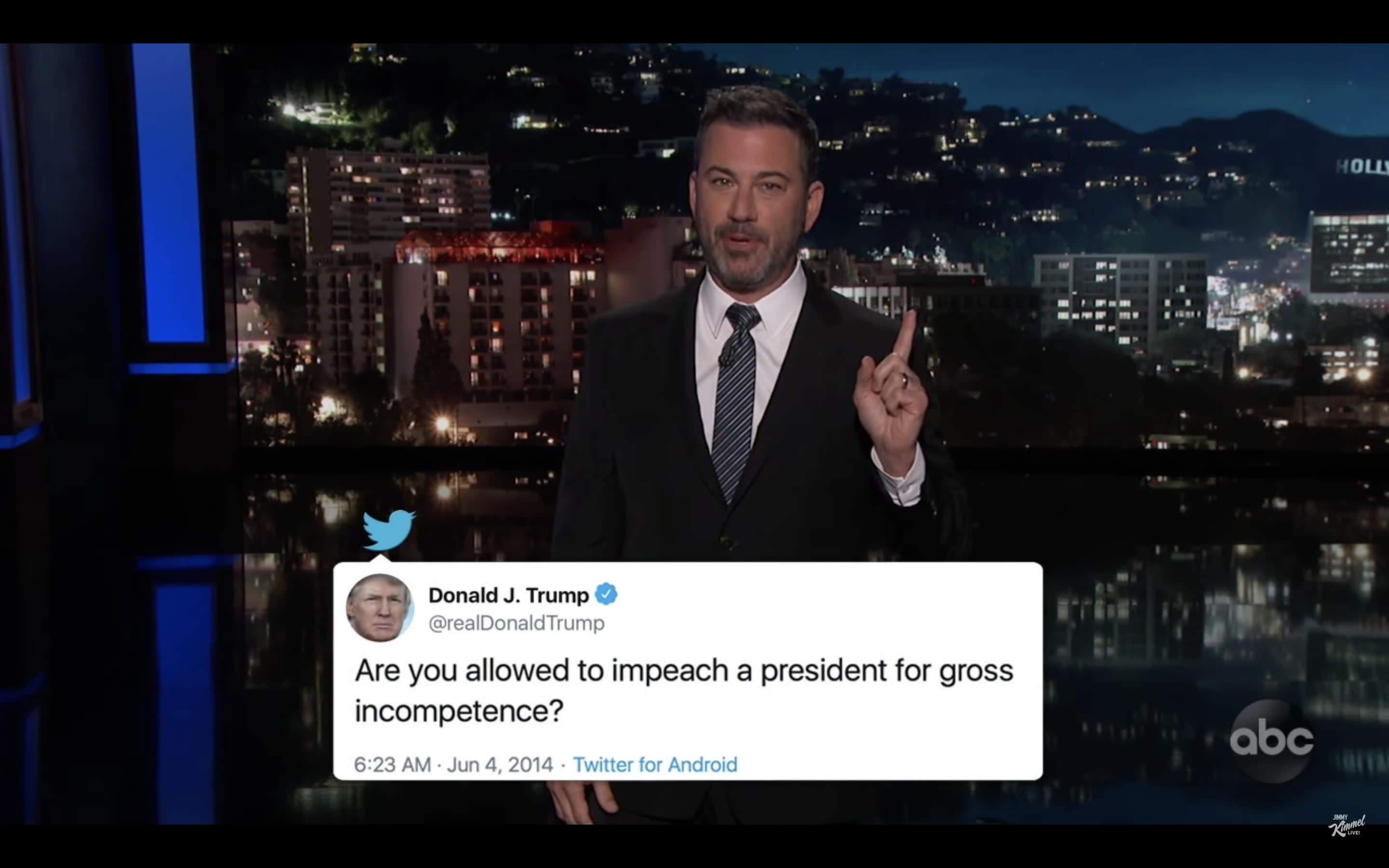 Kimmel Jokes That Trump Promises ‘Biggest, Most Beautiful Impeachment in History’2880 x 1800