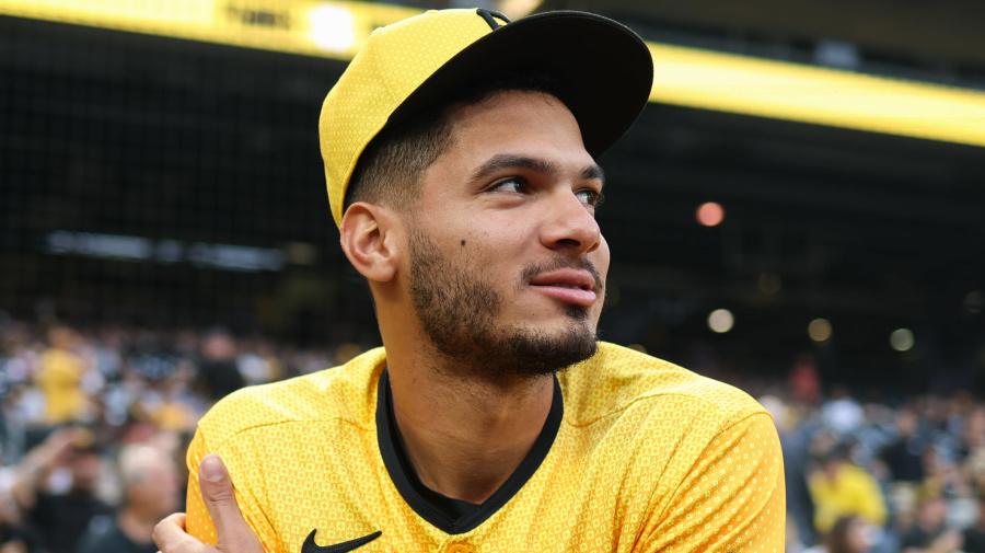 Getty Images - PITTSBURGH, PA - JUNE 27:   Tucupita Marcano #30 of the Pittsburgh Pirates looks on from the dugout prior to the game between the San Diego Padres and the Pittsburgh Pirates at PNC Park on Tuesday, June 27, 2023 in Pittsburgh, Pennsylvania. (Photo by Rob Tringali/MLB Photos via Getty Images)