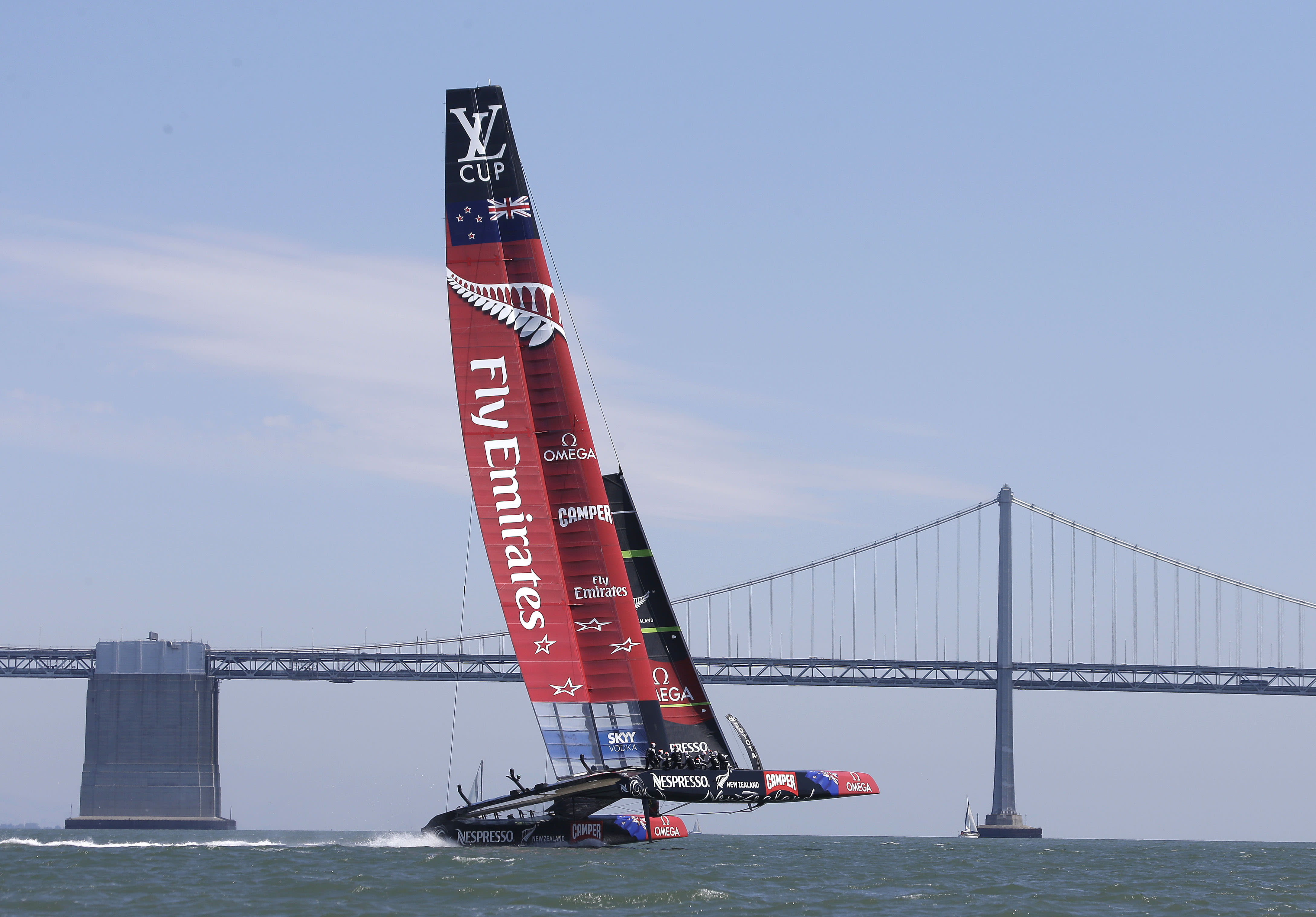 Emirates Team New Zealand wins the Louis Vuitton Cup