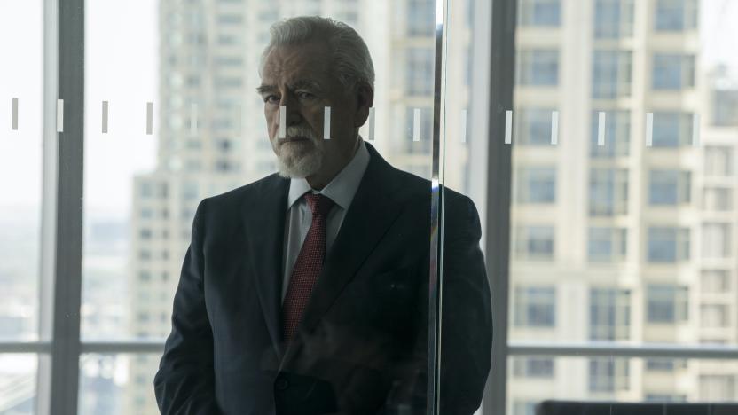 This image released by HBO  shows Brian Cox in a scene from &quot;Succession.&quot; (HBO via AP)