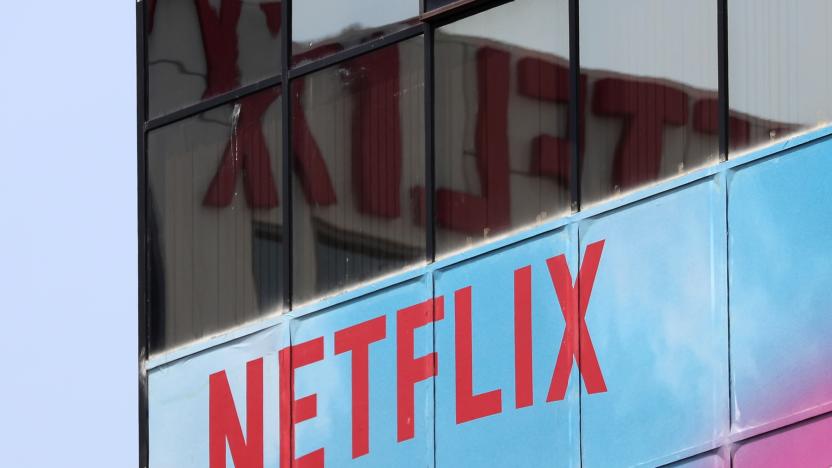 The Netflix logo is seen on their office in Hollywood, Los Angeles, California, U.S. July 16, 2018. REUTERS/Lucy Nicholson