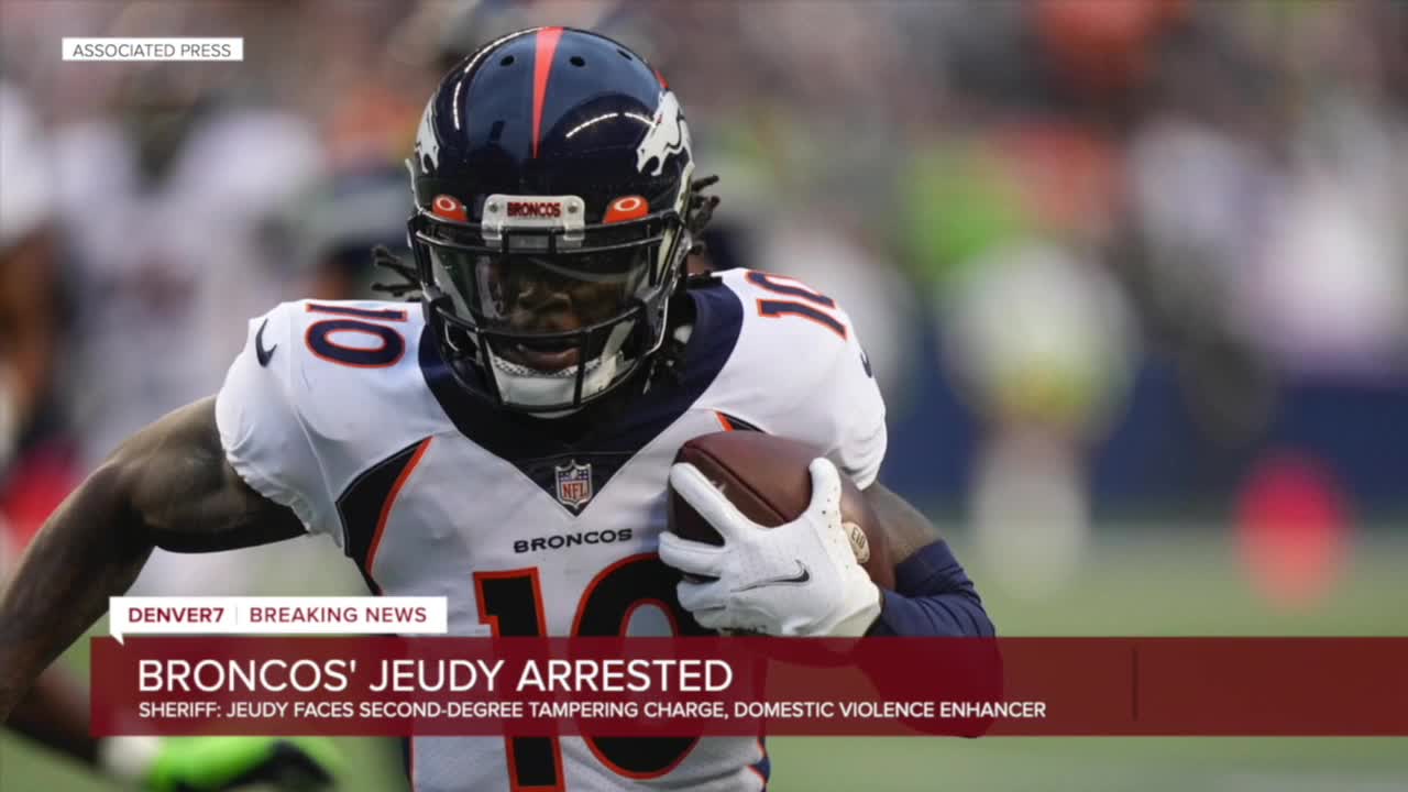 Denver Broncos' Jerry Jeudy arrested for 'criminal tampering & domestic  violence' over 'dispute' with mom of his infant