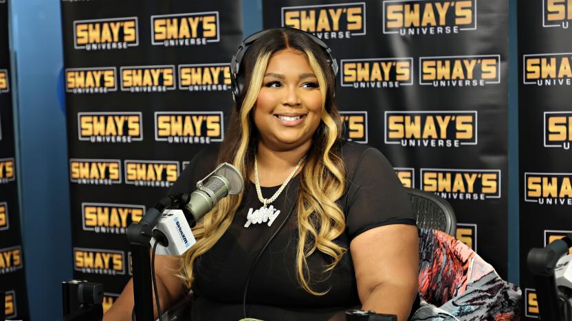 NEW YORK, NEW YORK - APRIL 18: Lizzo visits 'Sway in the Morning' with Sway Calloway on Eminem's Shade 45 at SiriusXM Studios on April 18, 2022 in New York City. (Photo by Cindy Ord/Getty Images for SiriusXM)