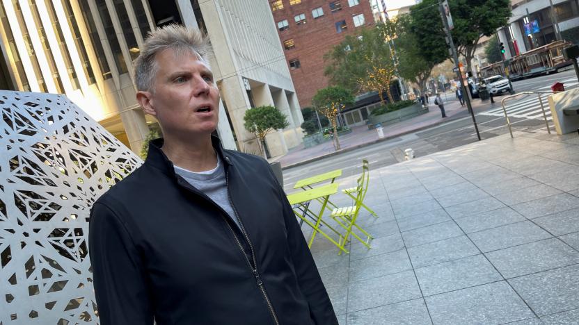 Steven Henkes, a former Tesla and Toyota employee who complained to the SEC in 2019 that Tesla failed to properly notify shareholders and consumers of fire risks of its solar panel systems, is seen during an interview in San Francisco, California, U.S. on December 1, 2021. Picture taken December 1, 2021. REUTERS/Nathan Frandino