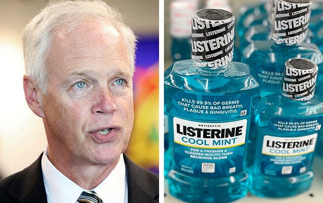 Ron Johnson says mouthwash can kill COVID-19. Manufacturer of Listerine, medical experts say there's no evidence yet to prove that.