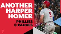 DAD STRENGTH! Bryce Harper goes yard for the second straight game!