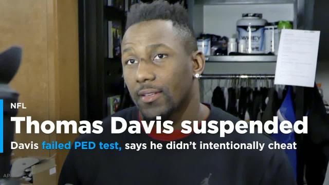 Thomas Davis suspended for failed PED test, says he didn't intentionally cheat