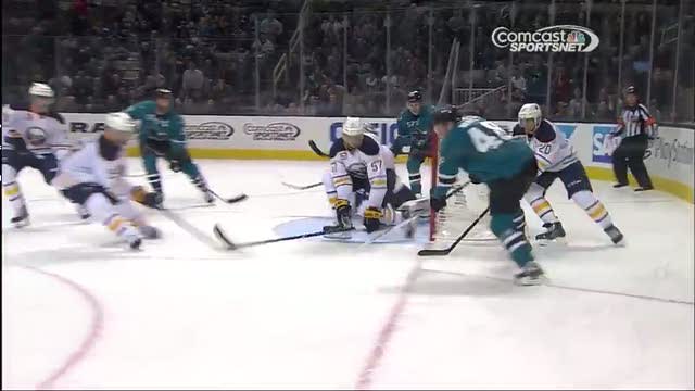 Thomas Hertl scores wraparound on Miller