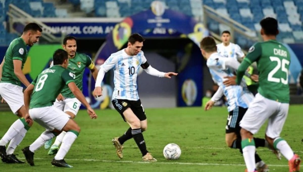 Lionel Messi Scores a Brace During Bolivia vs Argentina ...