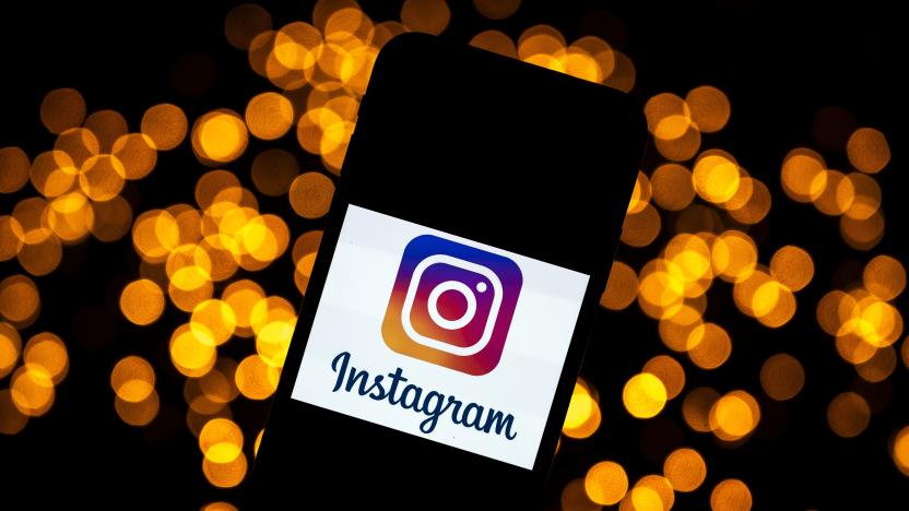 This picture taken on September 28, 2020 shows the logo of the social network Instagram on a smartphone, in Toulouse, southwestern France. - The Instagram group will, in early October 2020, celebrate its ten-year anniversary. (Photo by Lionel BONAVENTURE / AFP) (Photo by LIONEL BONAVENTURE/AFP via Getty Images)