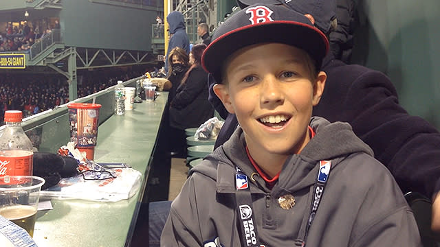 Young Sox fan recounts snag of Big Papi long ball