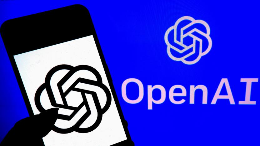 INDIA - 2023/03/13: In this photo illustration, an Open AI logo is seen displayed on a smartphone with an OpenAI logo in the background. (Photo Illustration by Avishek Das/SOPA Images/LightRocket via Getty Images)