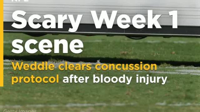 Rams safety Eric Weddle clears concussion protocol following bloody Week 1 injury