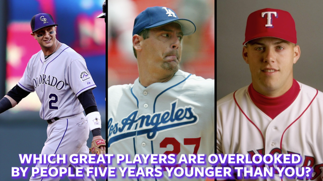 Which great players are overlooked by people five years younger than you?