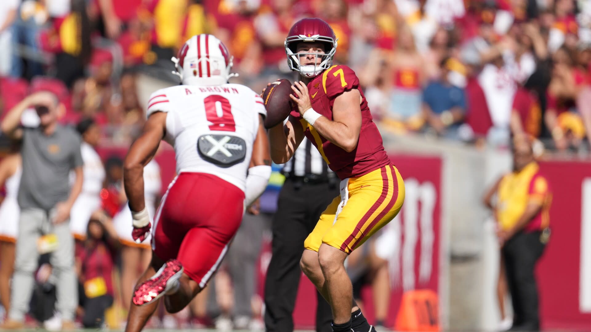 No. 11 USC seeks to shore up protection even as QB Miller Moss handles hits