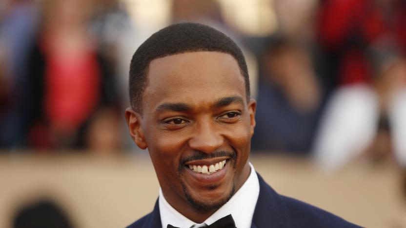 Actor Anthony Mackie arrives at the 22nd Screen Actors Guild Awards in Los Angeles, California January 30, 2016.  REUTERS/Mike Blake