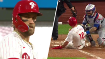 Bryce Harper delivers again! A two-run double gives the Phillies some insurance!