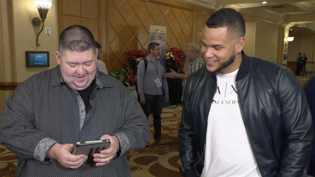 Red Sox pitcher Eduardo Rodriguez guesses fan favorites at baseball's winter meetings