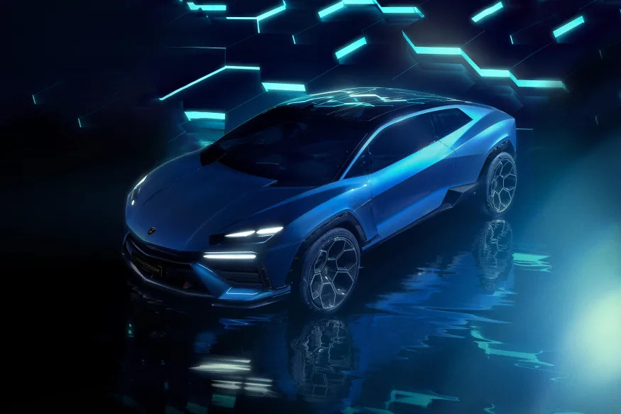 Lamborghini’s new all-electric concept car was inspired by spaceships