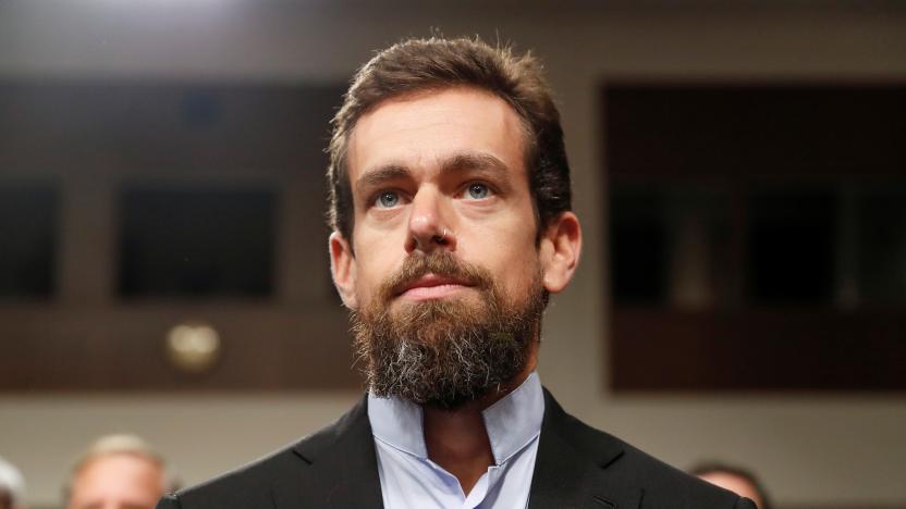 Twitter CEO Jack Dorsey testifies before a Senate Intelligence Committee hearing on foreign influence operations on social media platforms on Capitol Hill in Washington, U.S., September 5, 2018. REUTERS/Joshua Roberts