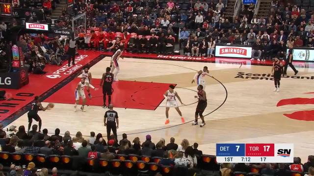 Will Barton with a 3-pointer vs the Detroit Pistons