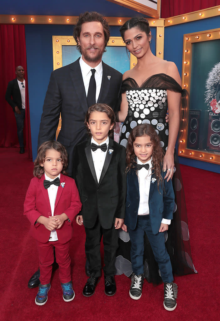 Matthew McConaughey and His Kids Match in Cute Tuxedos — His Daughter