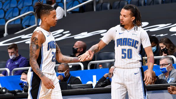 Watch Markelle Fultz comfort Magic teammate Cole Anthony, who does NOT like having blood drawn