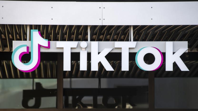 In this file photo taken on November 17, 2020, the TikTok building, in Culver City, California.