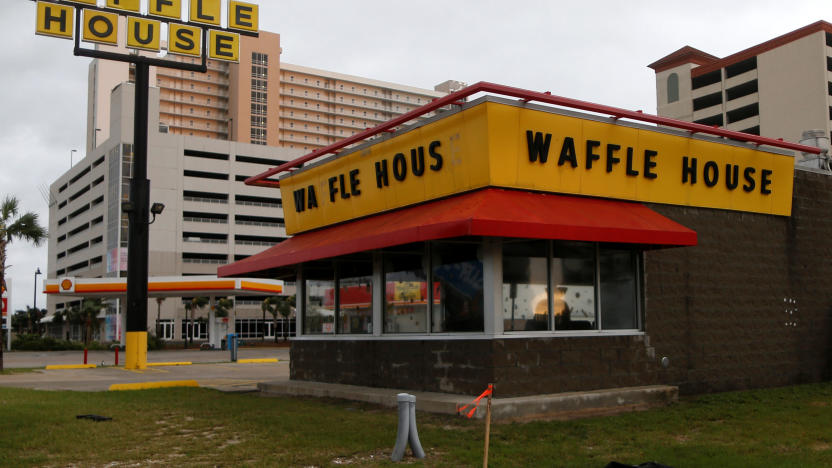 A Waffle House damaged by Hurricane Michael is pictured in Panama City Beach, Florida, U.S. October 10, 2018. REUTERS/Jonathan Bachman